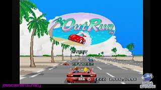 OutRun Sega Saturn Ending E Default Difficulty Original Hardware [upl. by Anelaj]