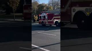 Bethpage fire department Ladder 4 responding to a auto accident from cousin [upl. by Olsson]