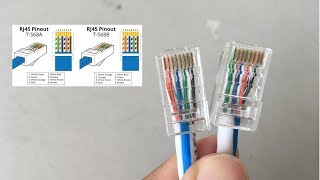 Crossover cable  Make Ethernet RJ45  NETVN [upl. by Kienan]