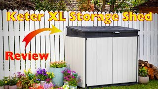 Keter XL Premier Outdoor Storage Shed Review  The Good and Bad [upl. by Asilanna]