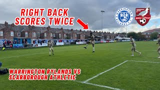 Right Back Scores TWICE Warrington Rylands vs Scarborough Athletic facup [upl. by Montagna]