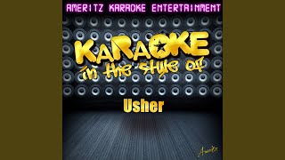 Papers In the Style of Usher Karaoke Version [upl. by Etnaled]