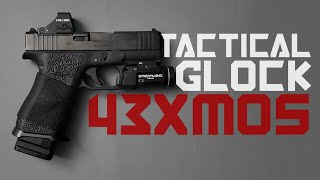 GLOCK 43X MOS TACTICAL BUILD FOR EDC OR HOME DEFENSE 2 EXTENSION [upl. by Lathrope]