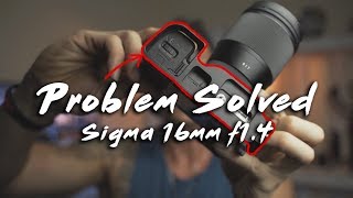 Problem SOLVED Sigma 16mm f14 On SONY a6000 a6300 a6400 amp a6500 [upl. by Llertal]