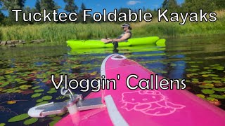 Tucktec Foldable Kayaks on Horseshoe Lake  Vloggin Callens [upl. by Helsa]