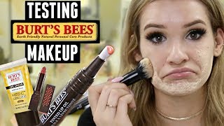 TESTING BURTS BEES MAKEUP Is it Any Good  WORTH IT or TOSS IT [upl. by Kane]