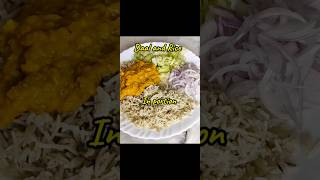 Perfect Daal Rice Portions for You😊🤤😋shorts eathealthybehealthy [upl. by Cl]