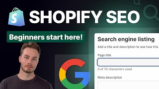 Shopify SEO Optimization for Beginners  Practical Walkthrough [upl. by Dugald]