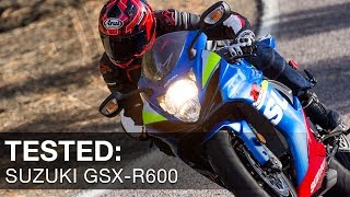 2016 Suzuki GSXR600 Sportbike Review Video  Riders Domain [upl. by Atenik322]