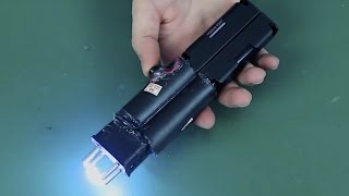 Como Fazer Mini Arma de Choque 800 Mil Volts [upl. by Dunning444]