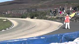 manx gp newcomers race 2010 Andy Fenton crash [upl. by Esalb650]