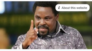 DID YOU NOTICE THIS ABOUT PRPHT TB JOSHUA OF THE SCOAN KEEP WATCHING EMMANUEL TV gospel [upl. by Annala]