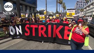 Writers strike reaches 3month mark as talks set to resume [upl. by Hammerskjold821]