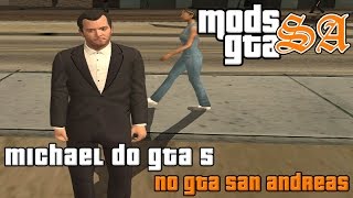 GTA SA  Skin Michael do GTA 5 [upl. by Osmen]