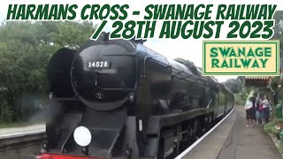 Trains At Harmans Cross  Swanage Railway  28th August 2023 [upl. by Aihsemat115]