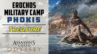 Erochos Military Camp Phokis  Loot Treasure Location  ASSASSIN’S CREED ODYSSEY [upl. by Yrot482]