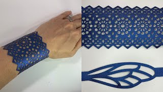 How to Make a Faux Leather Cuff on the Cricut Joy [upl. by Raoul]