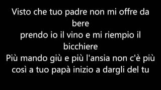 Emis Killa  A cena dai tuoi  Lyrics HD [upl. by Anwadal]