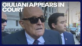 Giuliani appears in court after missing deadline to surrender assets [upl. by Nagem297]