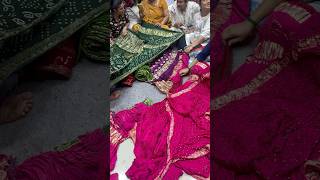 જજ્થાબંધ કિંમત મા બાંઘણી saree bandhanisaree viralvideos youtubeshorts [upl. by Countess]