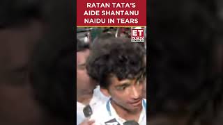 Emotional Farewell Ratan Tata’s Aide Shantanu Naidu In Tears  etnow ratantata shantanunaidu [upl. by Sirromed946]