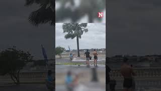 MAGA Supporters Drive Boat Down Flooded Tampa Street [upl. by Nickolaus]