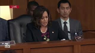 Partisanship conservative agenda guides Kavanaugh Sen Kamala Harris says [upl. by Amalee]