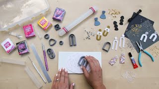 Premium DIY Polymer Clay Earring Making Kit Makes up to 40 Pairs WalkThrough  Great Gift [upl. by Shanon776]