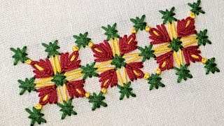 Gorgeous Attractive Easy ampSimple Border Line Embroidery Stitch For BeginnersHand Embroidery Tricks [upl. by Cherise]