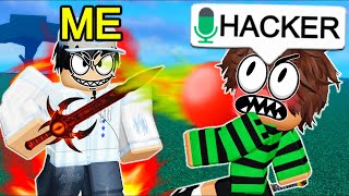 I Made Kids RAGE QUIT IN Roblox BLADE BALL VOICE CHAT 1V1S [upl. by Nagad]