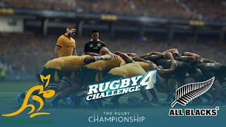 Wallabies vs All Blacks Highlights The Rugby Championship 2023  Rugby Challenge 4 Gameplay [upl. by Hadley446]