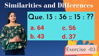 Similarities and Differences Reasoning for RRB NTPC and SSC CGL  Odd One Out [upl. by Shela]