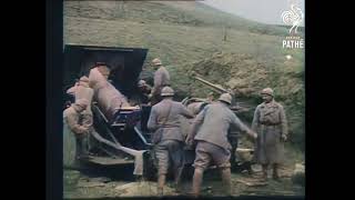 Verdun Battle Scenes 1916 trench warfare  WW1 in Colour [upl. by Elbertina]