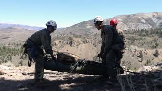 US sailors and German soldiers conduct patient evacuation during mountain exercise 524 [upl. by Jariah]