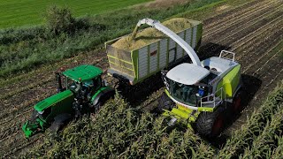 Maïs Silage 2023  Loonbedrijf Lamberink  Claas Jaguar 940  John Deere 6195R  Case Puma 200 [upl. by Leasi555]