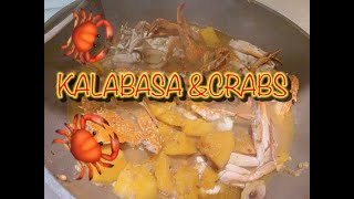 Kalabasa with crabs 🦀 my own recipes rasmiyavlog4385 [upl. by Ainehs]