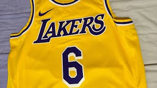 NikeNBA Swingman LeBron James Los Angeles Lakers Icon Edition 2020 [upl. by Nywled]