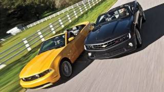 Camaro SS Convertible vs Mustang GT Convertible [upl. by Zacek]