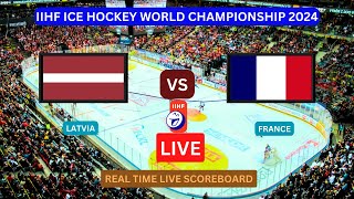 Latvia Vs France LIVE Score UPDATE Today IIHF Ice Hockey World Championship Match May 12 2024 [upl. by Nyrrek768]