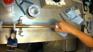 How to strain gauge a Split Hopkinson bar part 1 Preparation and Cleaning [upl. by Tisha]