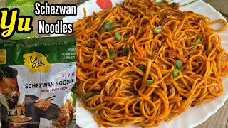 No Maida No Preservatives Yu Schezwan Noodles Review  Yu Schezwan Noodles Recipe [upl. by Hakan624]