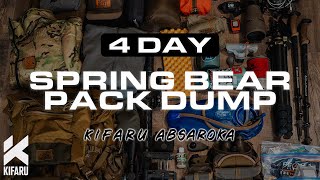 Kifaru Absaroka Pack Dump  4 days for spring bear in Idahos backcountry [upl. by Roane]