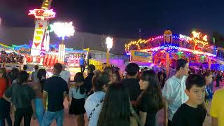 Recorrido nocturno FERIA LEÓN 2024 Así el primer día en los Juegos Mecánicos [upl. by Duj]