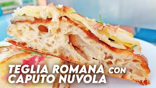 PIZZA IN TEGLIA FACILE  CAPUTO NUVOLA  impasto 24 ore lievitazione  ricetta completa [upl. by Sivehc392]