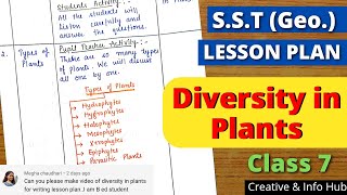 SST Geography Lesson Plan  Diversity in Plants  Class 7 in English [upl. by Andi89]