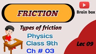 FRICTION and Types class 9 [upl. by Ultima]