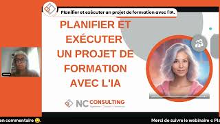 PLANIFIER et EXÉCUTER UN PROJET de FORMATION avec L IA [upl. by Enalb740]