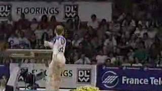 Simona Amanar  1995 European Cup EF  Floor Exercise [upl. by Nyladnewg]