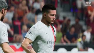 Gameplay FC 24  Bayer Leverkusen  AC Milan  Champions League  20242025 [upl. by Anayk]