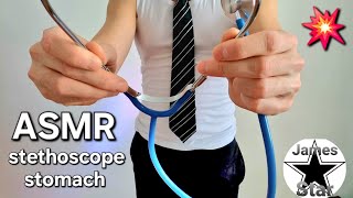 ASMR stomach growling stethoscope sounds [upl. by Satterfield]